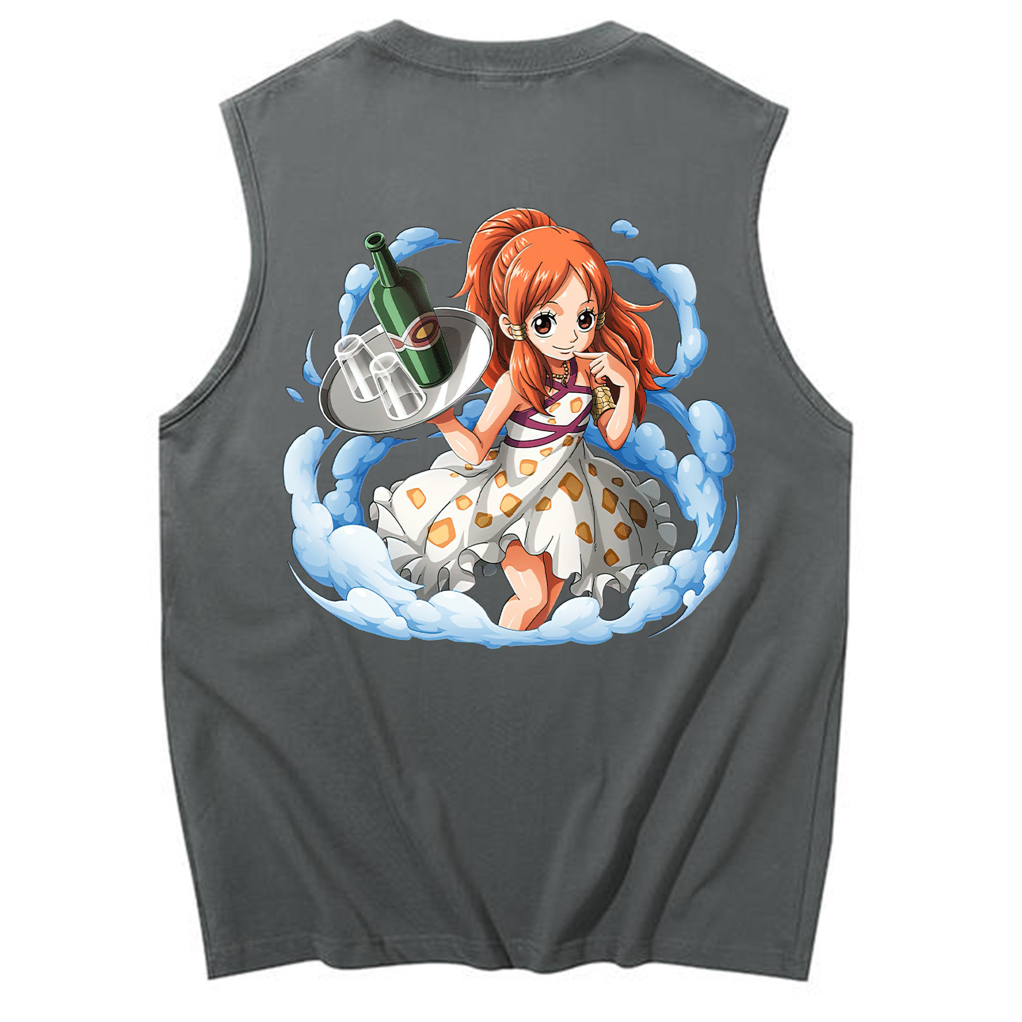 ワンピース ナミ ONE PIECE Nami コットン100％タンクトップ（背面プリント）